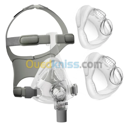 Masque intégral CPAP/BiPAP F&P Simplus FitPack avec Harnais pour Appareils Apnée du Sommeil