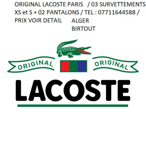 ensemble survêtement lacoste