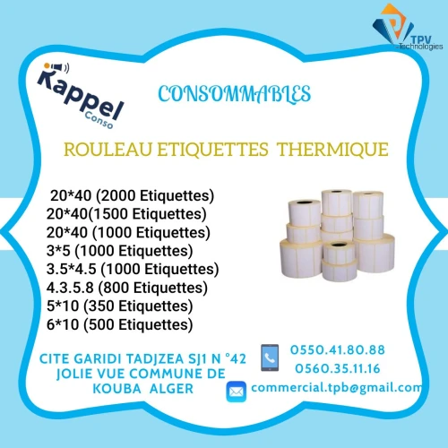 Rouleau étiquette 
