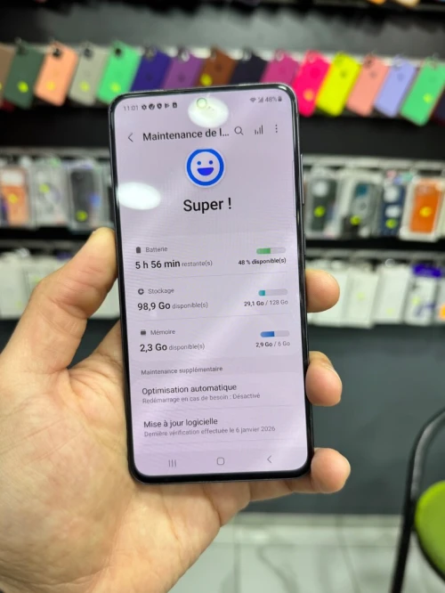 Samsung Galaxy s21FE 5G 1 SIM 6/128 snapdragon 888  bon état
