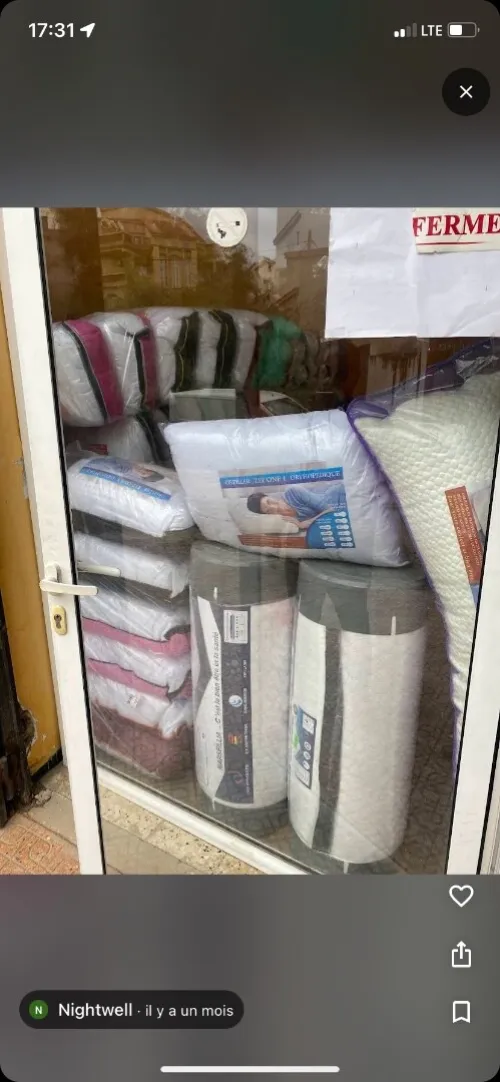 Vente de matelas oreiller détails et gros 