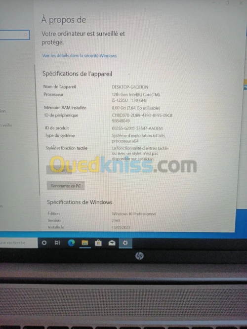 HP probook i5 12th génération 