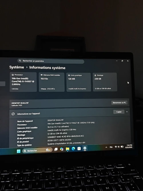 Laptop DELL latitude 7420
