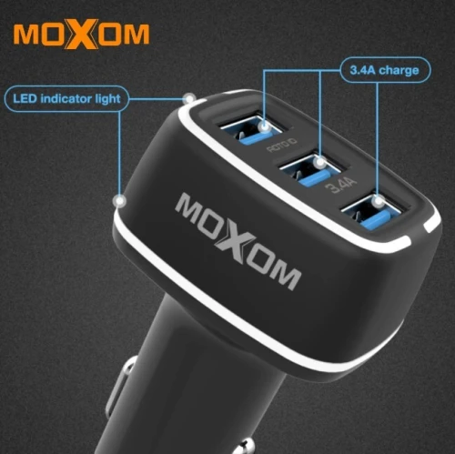CHARGEUR AUTO MX-VC01 MICRO-TRIPLE PORT