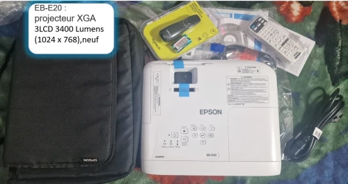 Epson EB-X49  XGA HD 1024x768 4:3 3600 lumens sous  emballage E20  3400 lumens  neuf  jdiid