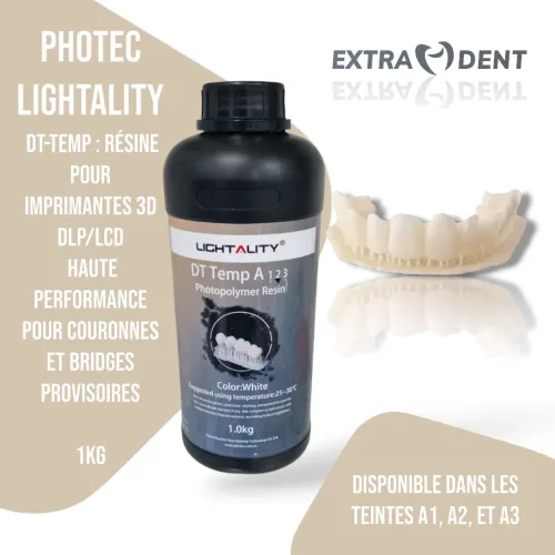  Résines Photec pour Imprimantes 3D DLP ou LCD : DC21,DC20, DM10, DM20,DM40,DG10 