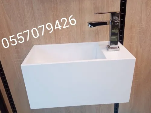 Lave mains sur mesure en Corian