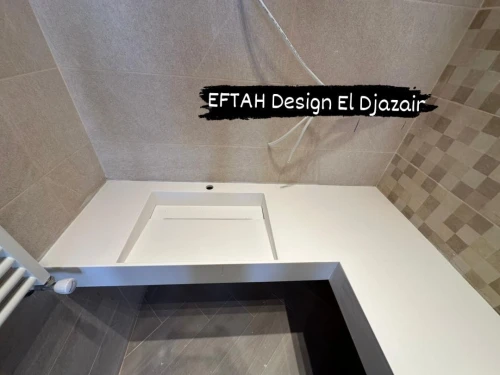 Lavabo sur mesure en Corian