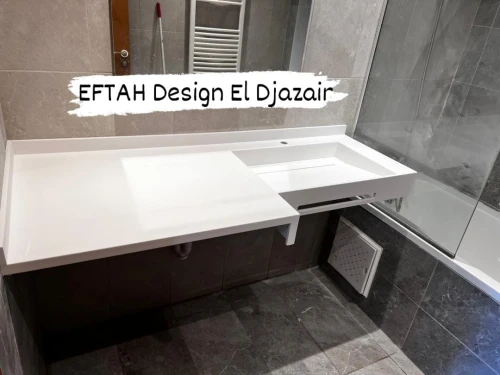 Lavabo sur mesure en Corian