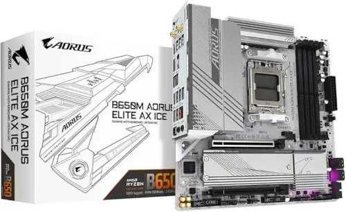 B650M AORUS Elite AX Ice GIGABYTE (En configuration seulement)