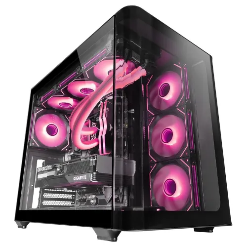 mc fusion mars gaming black  sans fans