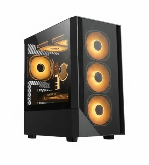 CASE ARES C202 BLACK ARGB 4 FANS