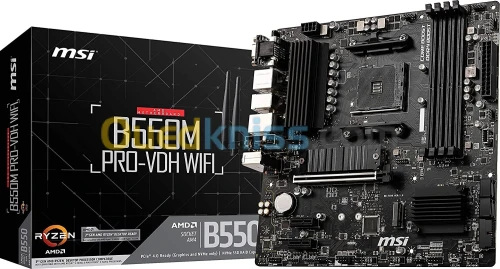 MSI B550M Pro-VDH Carte mère AMD B550 Emplacement AM4