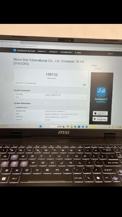 Laptop gamer MSI CROSSHAIR