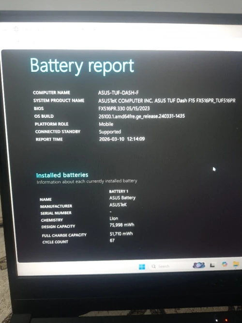 ASUS F15 RTX 3070
