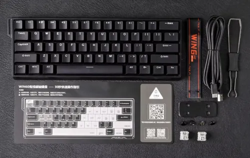 Clavier Magnetique Gaming WIN60HE Black edition Edition