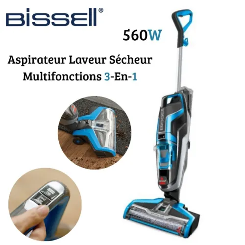 Aspirateur Balai Laveur Bissell Crosswave 3en1 Multifonctions - 560W Multi Surfaces - مكنسة كهربائية