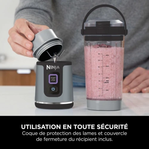 Blender Mixeur Ninja Blast Portable À Main 530mL Sans Fil - Rechargeable USB