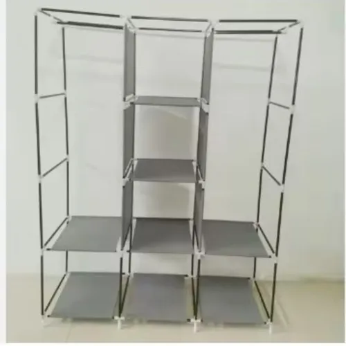 Armoire de Rangement En Tissu de Vetements Demontable Marron خزانة ترتيب الملابس