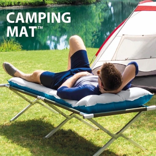 Matelas De Camping Gonflable 1 Place 189x72x15Cm Ultra Léger Wave Beam pour Camping et Plage - INTEX