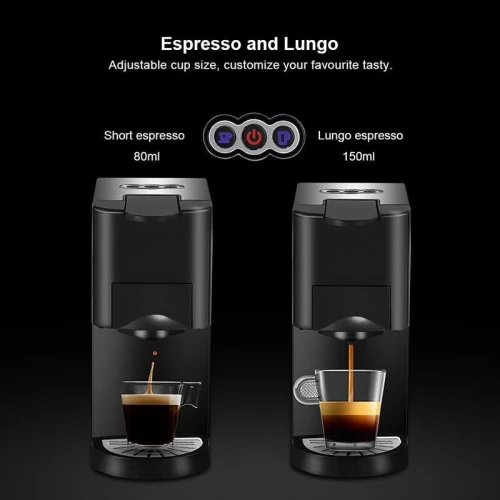 Machine À Café Cafétiere Matrix 3En1 Multi capsules et Poudre 20 Bar 1450 W en Inox - ماكينة قهوة