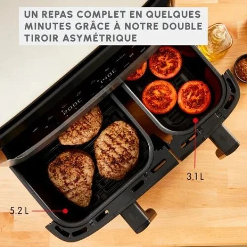 Friteuse Air Fryer Moulinex Double Tiroirs 8.3 Litres - 2700W قلاية هوائية