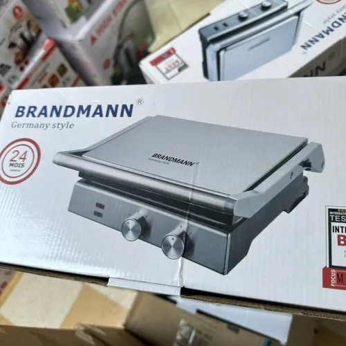 Panineuse Et Grill Grande Brandmann - 2000W Avec Button Minuterie et Temperature - بانينوز و شواية