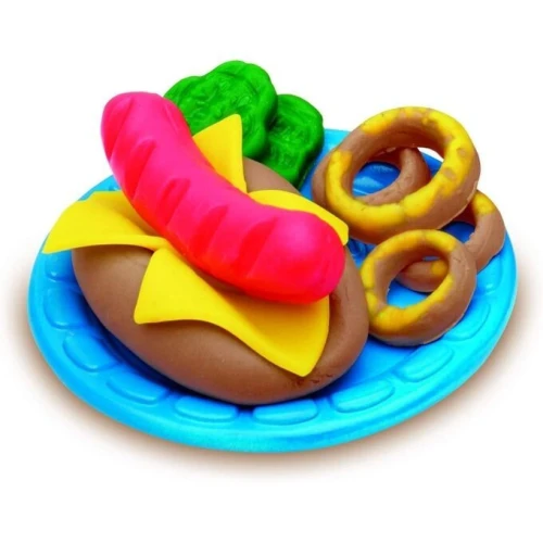 Play-Doh Set de Pate a Modeler Burger Barbecue avec 5 Pots - Kitchen Creations Cadeau pour enfants