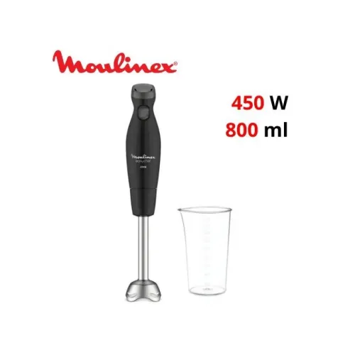 Bras Mixeur Moulinex EasyChef Inox 450W Noir DD451810 - خلاط يدوي كهربائي