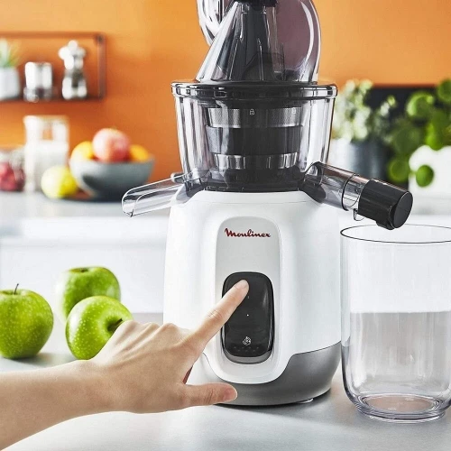 Centrifugeuse Extracteur De Jus Moulinex 200W Avec 2 Récipients 800mL et Gourde 600mL - عصارة