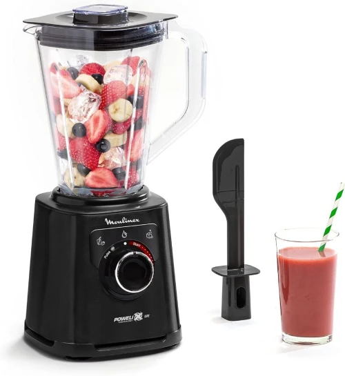 Blender Mixeur Moulinex PerfectMix+ 1200W 2L avec 15 vitesses et 6 Lames Powelix - خلاط كهربائي