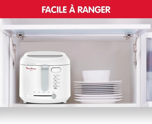 Friteuse Électrique Moulinex UNO a huile 1.8L 1470W 1KG Blanc - Moulinex AF203110