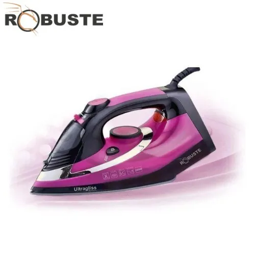 Fer à Repasser à Vapeur Robuste Ultragliss 320 mL 2400W avec Semelle en Céramique