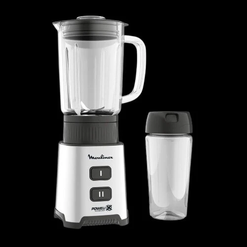 Blender En Verre Et Gourde 2EN1 - 400W 1L Pulseo Moulinex خلاط كهربائي 2 في 1