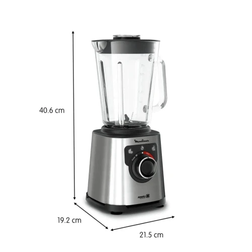 Blender Mixeur Moulinex PerfectMix+ En Verre - 1200W 2L avec 15 vitesses et 6 Lames - خلاط كهربائي