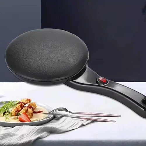 Crepière Électrique Antiadhésive De 22Cm Avec Assiette Et Fouet Brandmann
