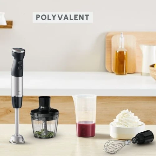 Bras Mixeur Plongeant 3en1 Moulinex QuickChef+ 1000W 20 Vitesses Avec Hachoir , Fouet , Verre Doseur