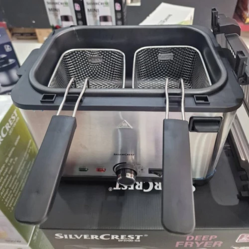 Friteuse A Huile Electrique SilverCrest 3 Paniers 2000W 4 Litres - مقلاة زيت كهربائية