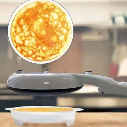 Crepière Électrique Antiadhésive De 22Cm Avec Assiette Et Fouet Brandmann