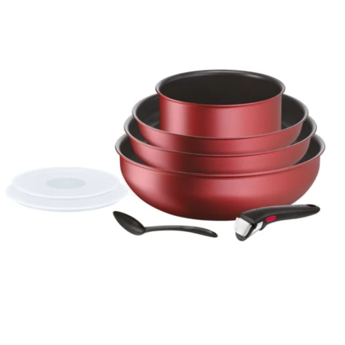 Batterie De Cuisine TEFAL 8 pièces à poignée amovible - Poêle et Casseroles et Accessoires