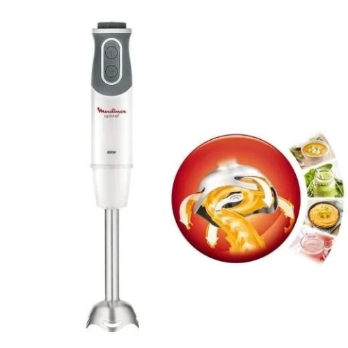 Bras Mixeur Plongeant 3en1 Moulinex optichef 800W 10 Vitesses avec 3 Accessoires - خلاط يدوي 3 في 1