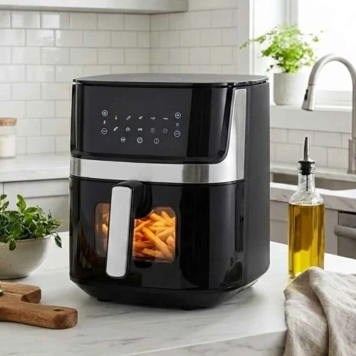 Friteuse Air Fryer Sans Huile 6.5L 1700W Avec Fenêtre Bergmann - مقلاة هوائية