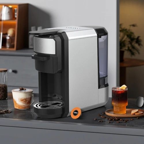 Machine À Café Matrix 3en1 Multi capsules et Poudre 20 Bar 1450 W en Inox - ماكينة قهوة