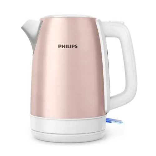 Bouilloire Électrique Philips Sans Fil 1.7L 2200W Inox avec Fenêtre Niveau d'Eau - Rose Gold