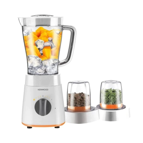 Blender Mixeur Kenwood 500W 2L Avec Hachoir et Moulin - 2 Vitesses et Turbo avec Fonction Ice Crush