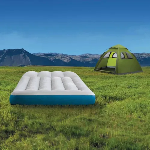 Matelas De Camping Gonflable 1 Place 189x72x15Cm Ultra Léger Wave Beam pour Camping et Plage - INTEX
