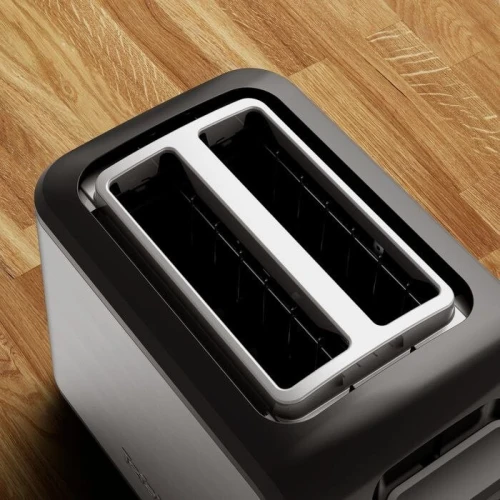 Grille Pain Tefal 2 Fentes 850W Inox - 7 Niveaux de Dorage - Fonction Décongélation et Réchauffage