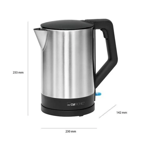 Bouilloire Électrique Clatronic Sans Fil En Inox 1.5L 2200W - غلاية كهربائية