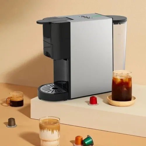 Machine À Café Cafétiere Matrix 3En1 Multi capsules et Poudre 20 Bar 1450 W en Inox - ماكينة قهوة