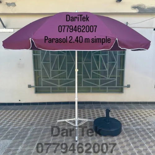 Parasol 2.40m Grande simple de plage Solide - مظلة بحر باراسول
